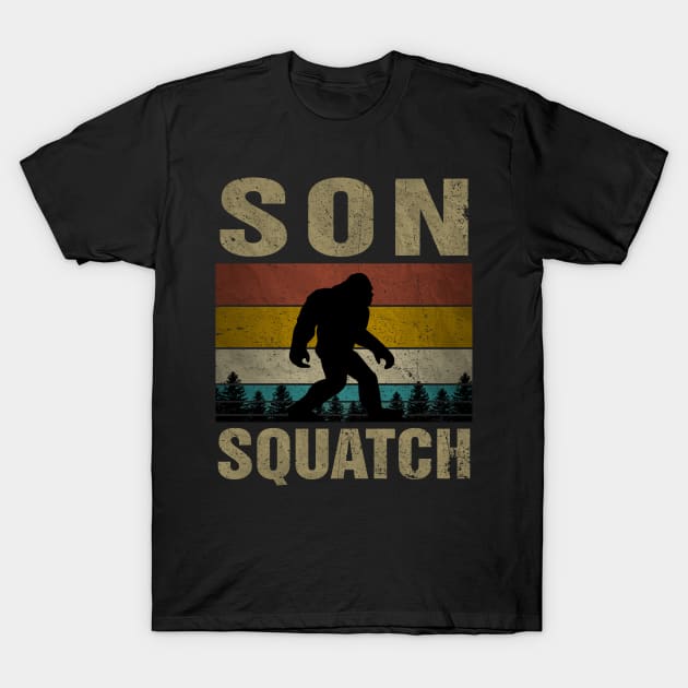 Son Squatch Bigfoot Son Sasquatch Yeti Family Matching T-Shirt by snnt